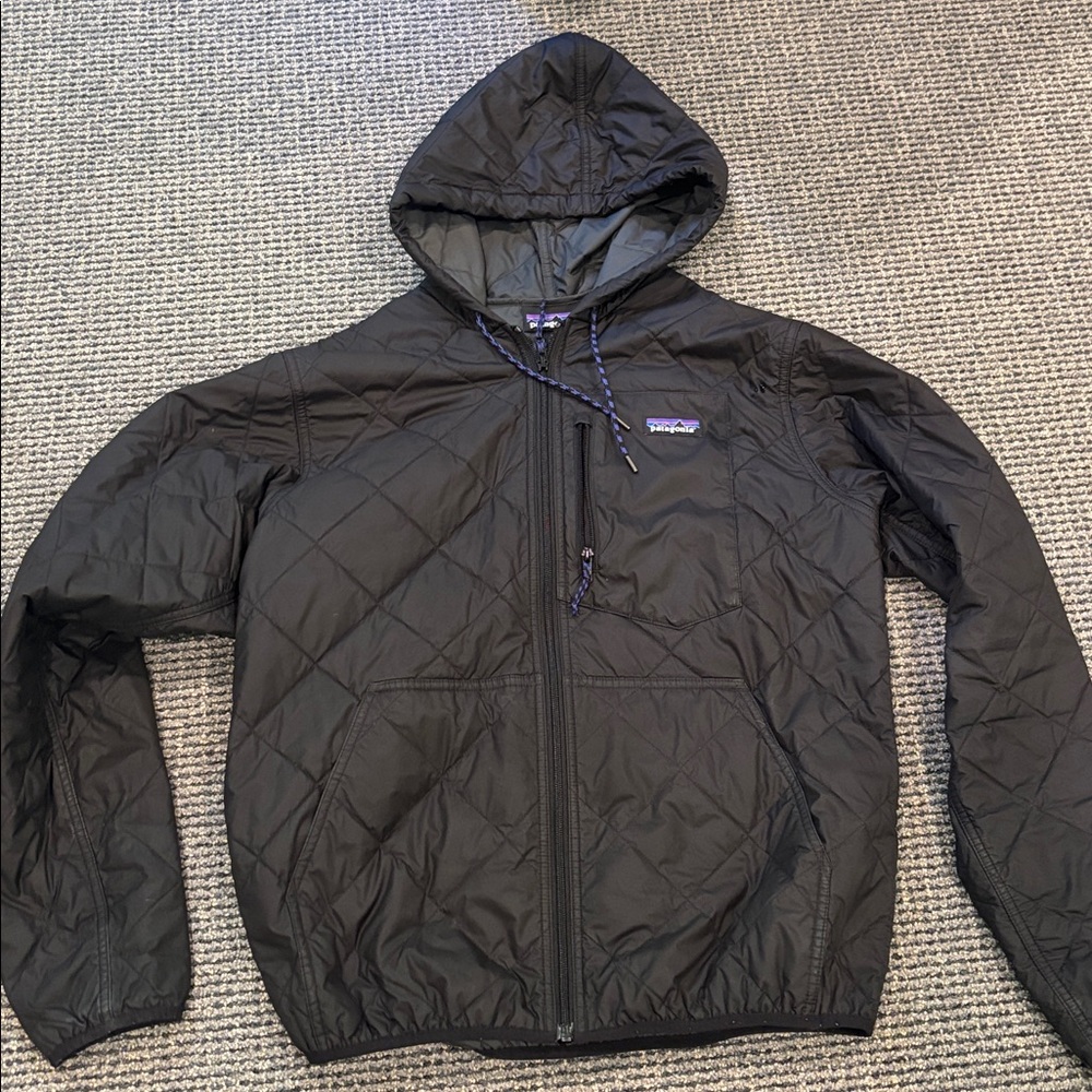 Patagonia Black Diamond Quilted Hooded Jacket